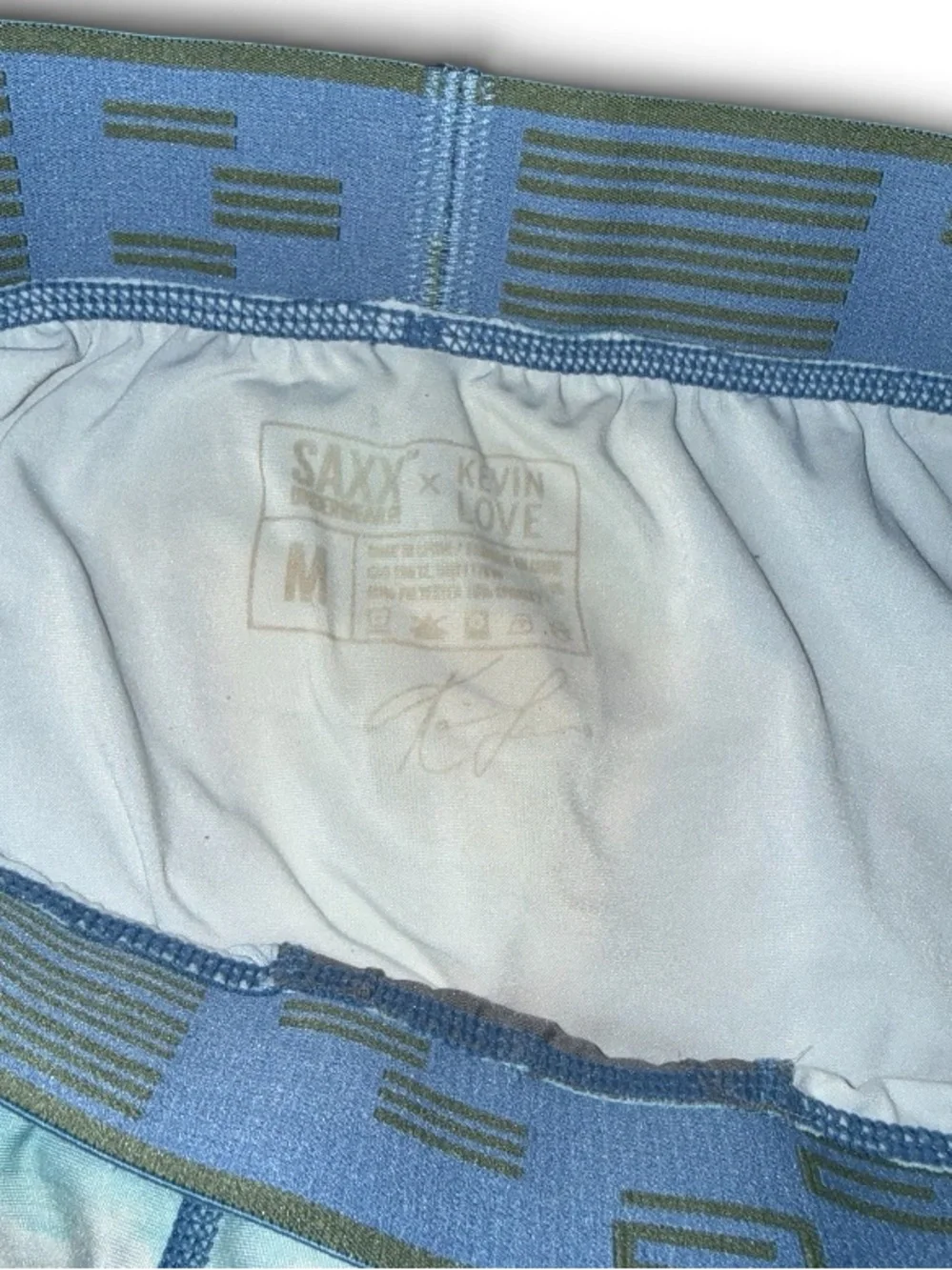 SAXX + Kevin Love collection Fuse nature alpine scene long boxer briefs Medium